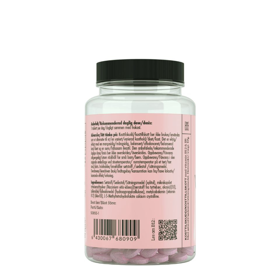 NATURLIG B12, FOLAT & TYTTEBÆR Aarja Health
