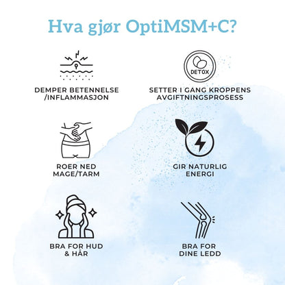 OPTIMSM®, C VITAMIN & BLÅBÆR Aarja Health