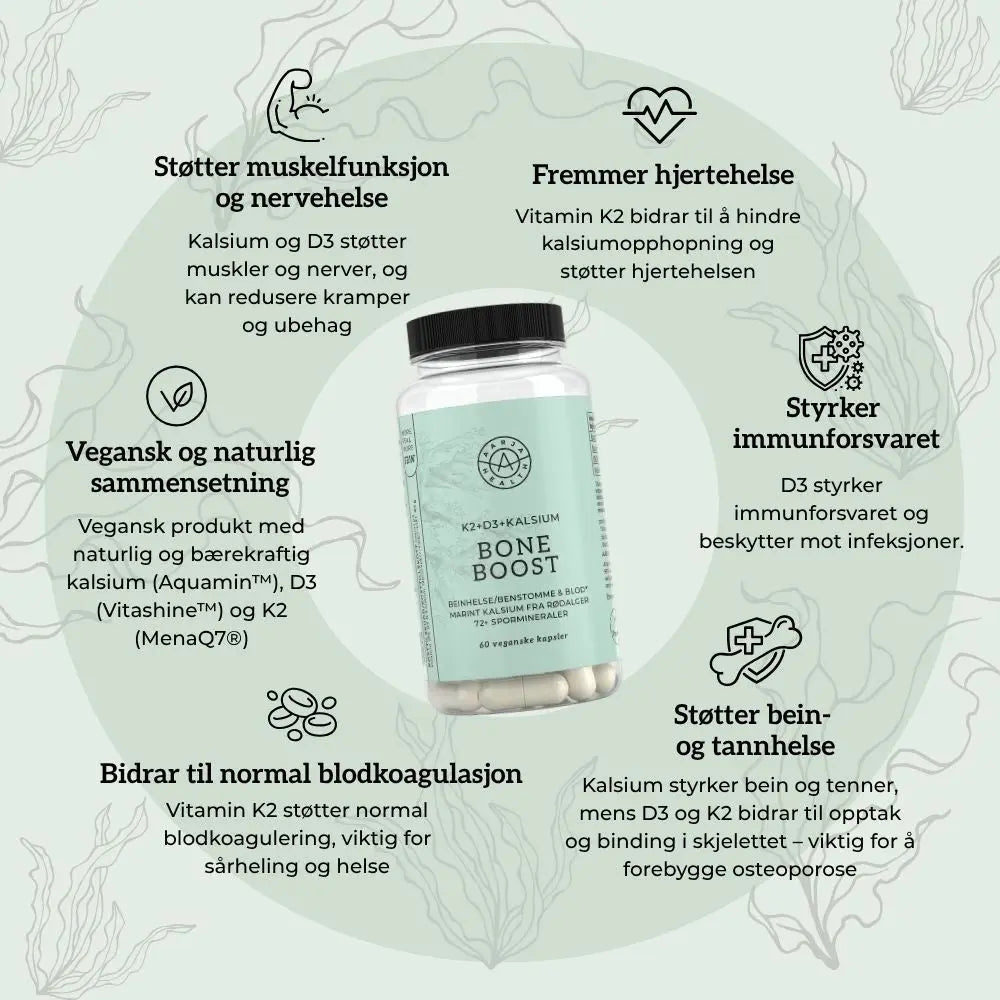 KALSIUM, D3 & K2 Aarja Health