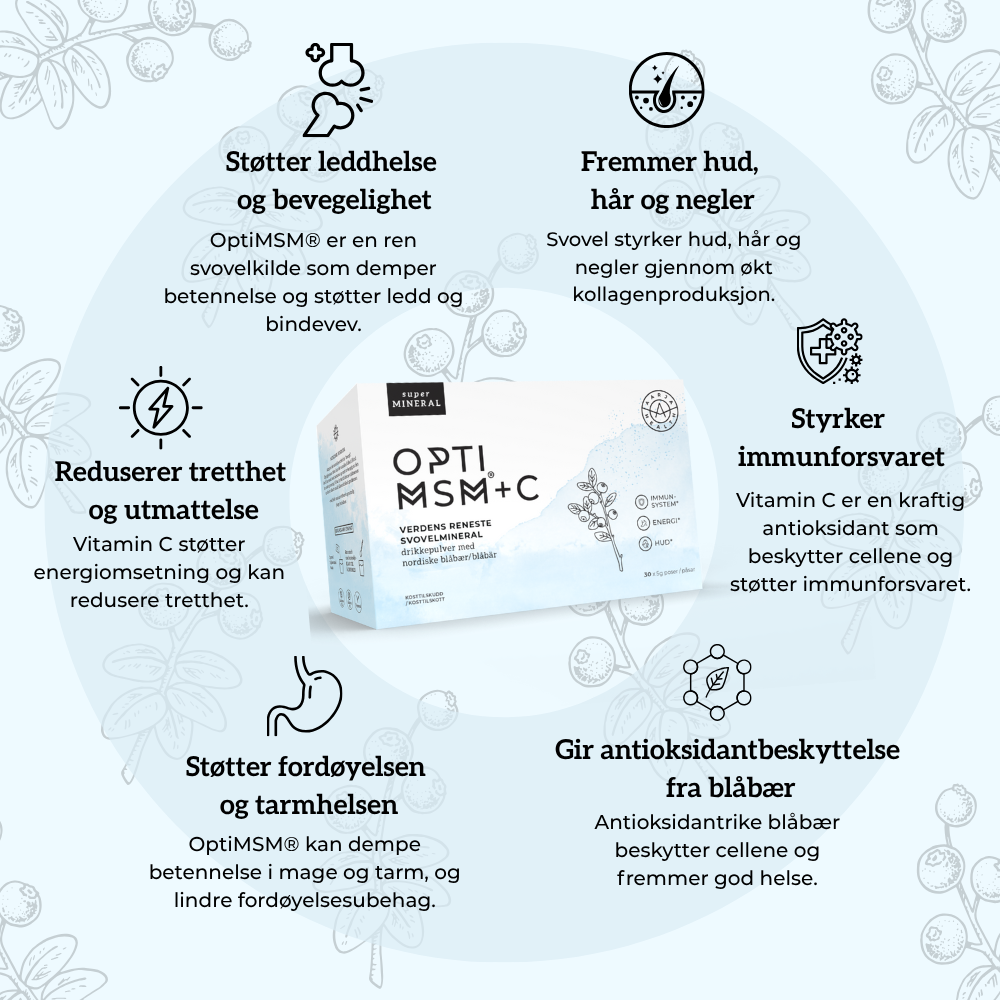 OPTIMSM®, C VITAMIN & BLÅBÆR Aarja Health