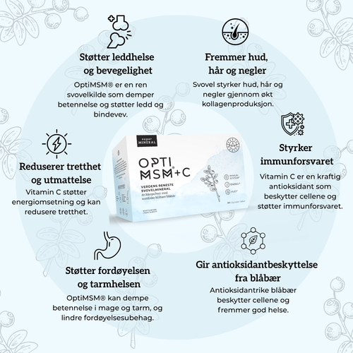 OPTIMSM®, C VITAMIN & BLÅBÆR Aarja Health