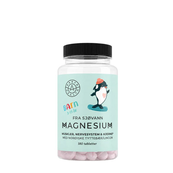 MAGNESIUM MED TYTTEBÆR FOR BARN Aarja Health Norge